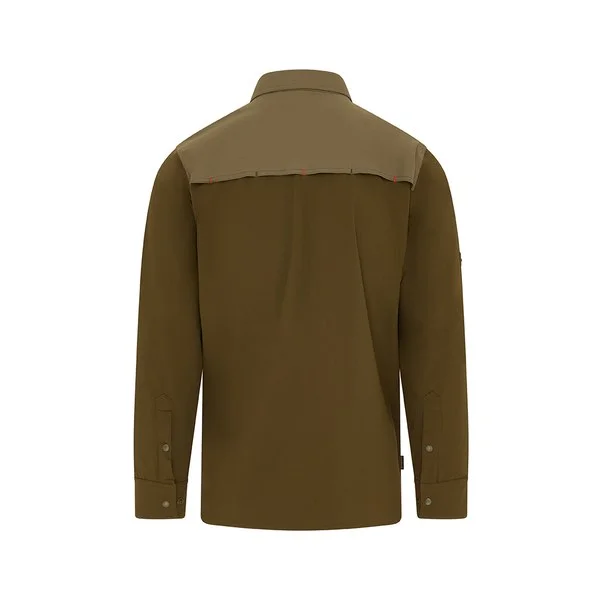 Trakker TechPro Mozzi Shirt - vista trasera con paneles de malla
