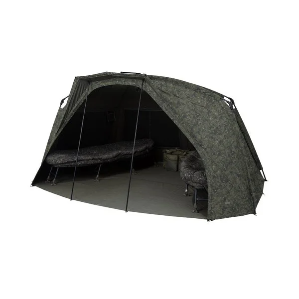 Trakker Tempest RS 200 Camo - recogido en su bolsa de transporte