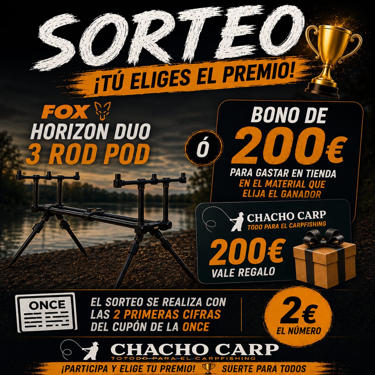 Participa y Gana - Fox Horizon Duo 3 Rod Pod