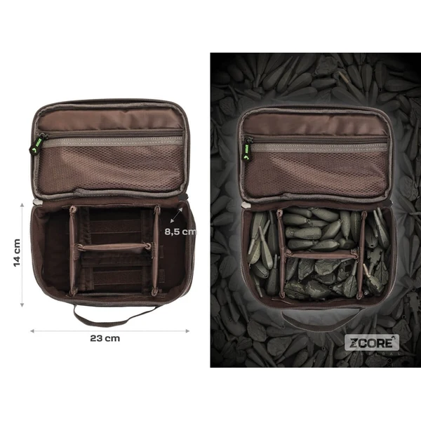 Medidas del ZFISH Z-Core Lead Bag PRO: 23 x 14 x 8,5 cm