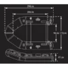 Fox-290X-Inflatable-Boat-Popa-Motor Placa De Popa Para Motor Y Ecosonda De La Fox 290X 2.9M Inflatable Boat