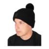 Fox Black Hd Bobble, Gorro De Punto Grueso Negro Con Pompón Fox Black Hd Bobble, Gorro De Punto Grueso Negro Con Pompón