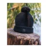 Fox Black Hd Bobble, Gorro De Punto Grueso Negro Con Pompón Fox Black Hd Bobble, Gorro De Punto Grueso Negro Con Pompón