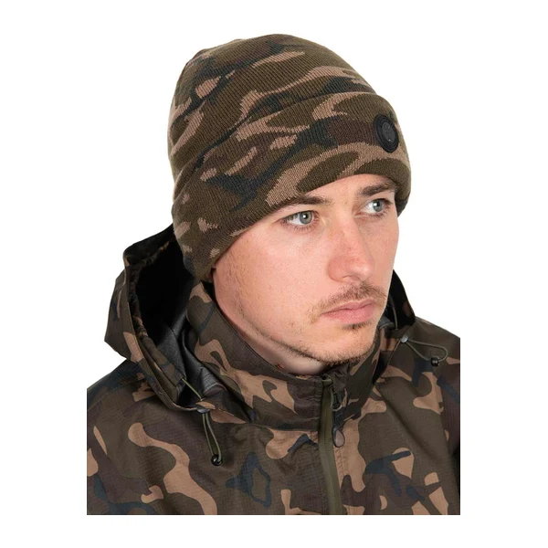 Fox Camo Sherpa Tec Beanie, gorro de punto camuflaje con forro Sherpa Fox Camo Sherpa Tec Beanie, gorro de punto camuflaje con forro Sherpa