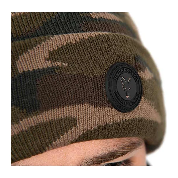 Fox Camo Sherpa Tec Beanie, gorro de punto camuflaje con forro Sherpa Fox Camo Sherpa Tec Beanie, gorro de punto camuflaje con forro Sherpa