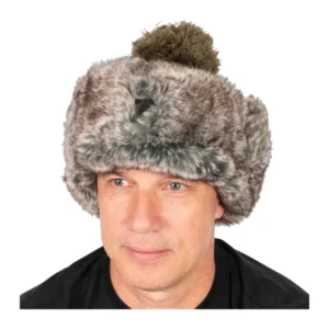 Fox Trapper Hat, gorro de invierno con orejeras y pelo sintético