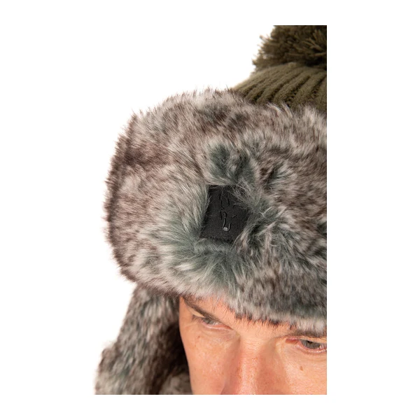 Fox Trapper Hat, gorro de invierno con orejeras y pelo sintético