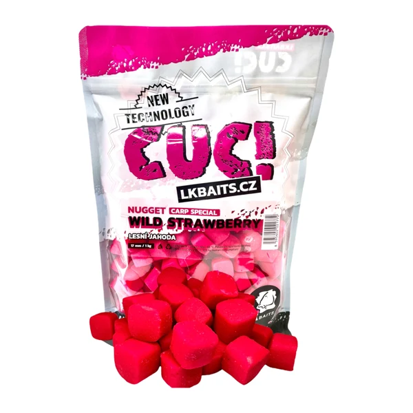 LK Baits CUC! Nugget Fresa Silvestre 17mm 1kg, cebo LK Baits para carpfishing