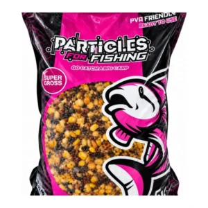 Particles for Fishing Semilla Super Gross Mix 5kg, bolsa rosa con 1 kg de regalo