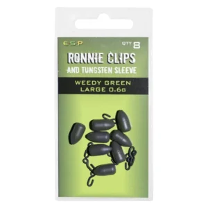 ESP Ronnie Clips Weedy Green 0.6g para carpfishing