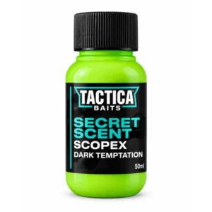 Tactica Baits Scopex Dark Temptation Secret Scent bote de 50 ml