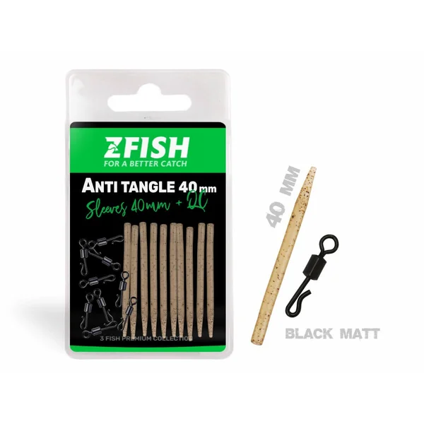 ZFISH Anti Tangle Set Sleeves 40mm + QC set completo ZFISH Anti Tangle Set Sleeves 40mm + QC set completo